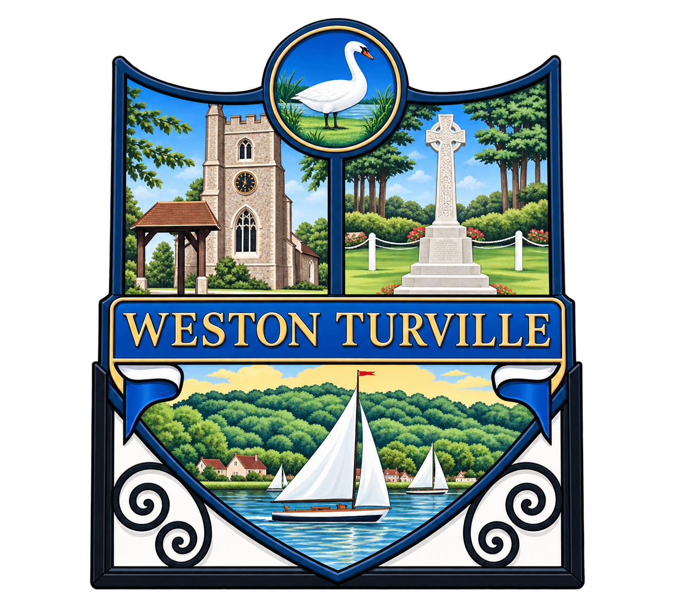 Weston Turville village sign